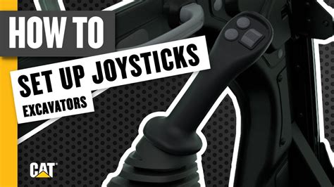 mini digger joystick|cat excavator joystick settings.